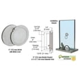 thumbnail image 4 of CRL 425A Satin Anodized 6" Metal Cover Speak-Thru, 4 of 4
