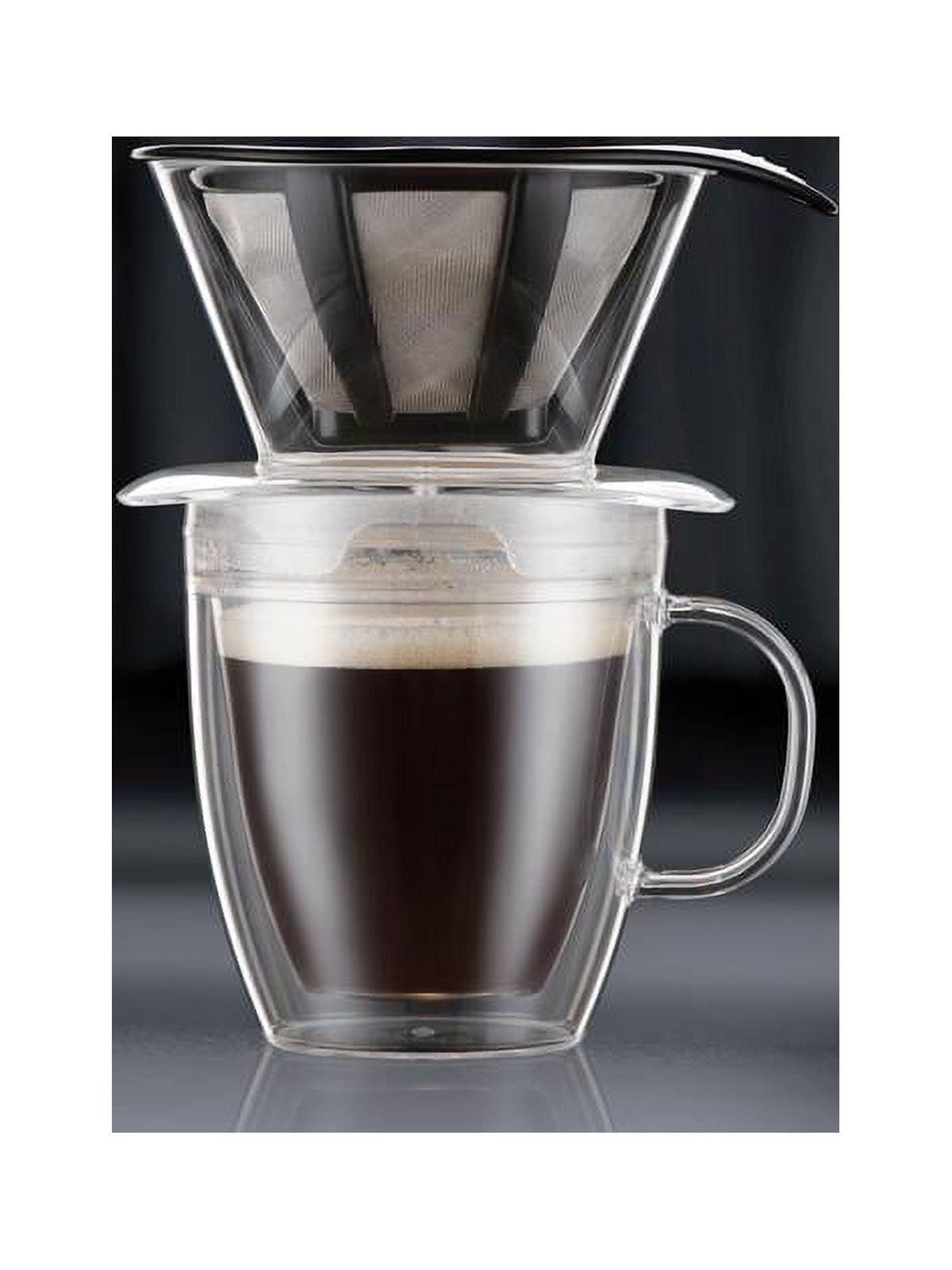 Bodum 12 oz Pour Over Coffee Dripper and Double Wall Mug