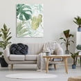 thumbnail image 2 of Layered Tropical Botanical Leaves Botanical & Floral Graphic Art Gallery Wrapped Canvas Print Wall Art, 2 of 7