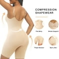 thumbnail image 4 of SHAPERX Beige Bodysuits for Women Tummy Control Shapewear Seamless Sculpting Butt Lifter Body Shaper, 4 of 9