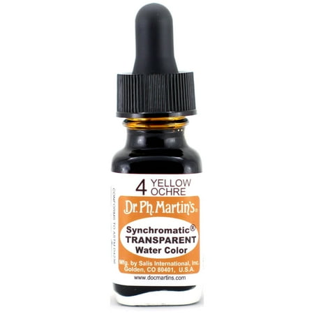 UPC: 0090385404500 | Dr. Ph. Martin s Synchromatic Transparent Water Color  0.5 oz  Yellow Ochre (4)