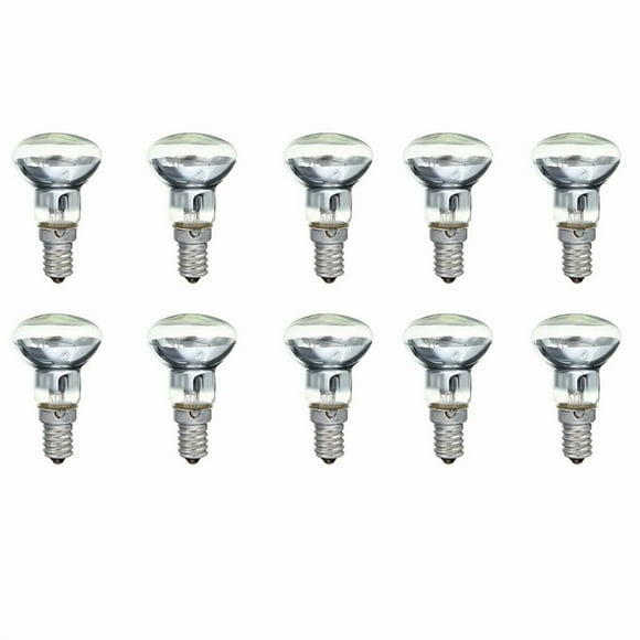 Replacement Lava Lamp E14 R39 30W Spotlight Screw in Light Bulb Clear Reflector Spot Light Bulbs Lava Incandescent 10Pcs