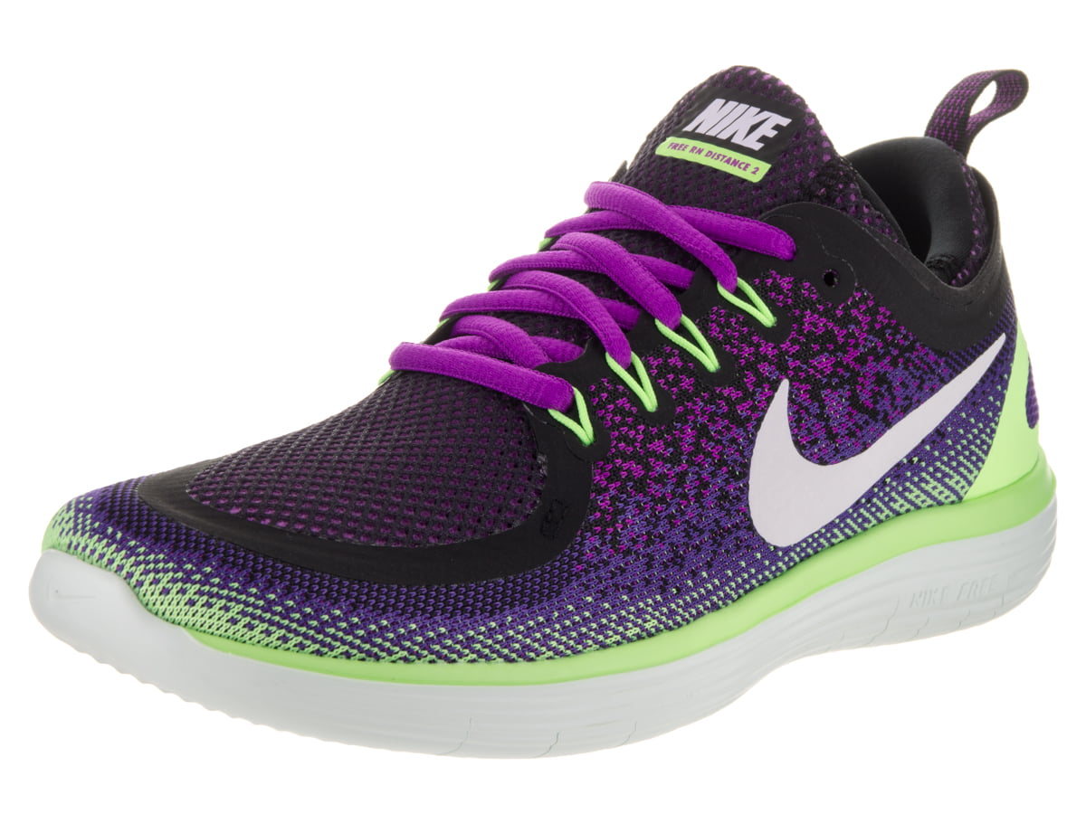 womens free rn distance hyper violet/white dark iris running shoe - Walmart.com