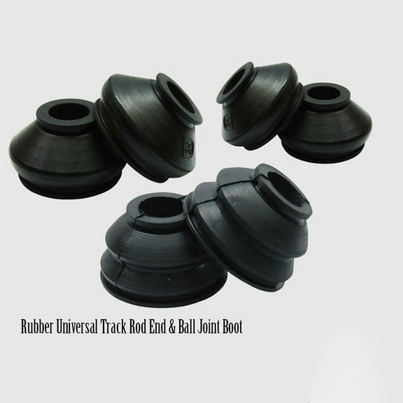 6pcs 3x2 Rubber Tie Rod End Ball Joint Dust Boots Dust Cover Boot Set, Black