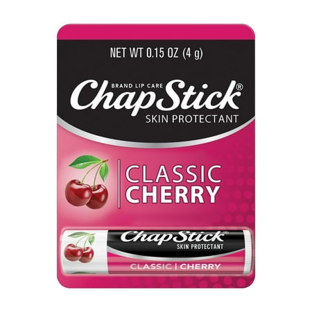 ChapStick Classic Moisturizer and Skin Protectant Cherry Lip Balm, 0.15 oz