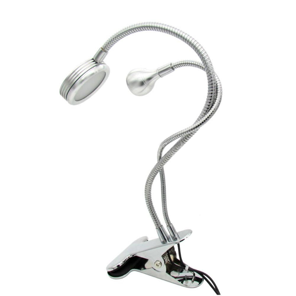 Lacyie Dimmable LED Double-Head Clip Lamp