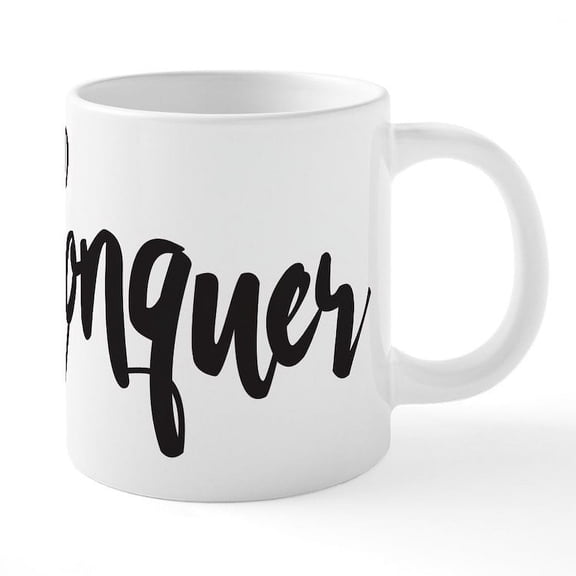 CafePress - Conquer - 20 Oz White Ceramic Mega Mug
