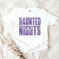 thumbnail image 3 of Haunted Nights Block Distressed - Women's Garment Dyed Graphic T-Shirt, 3 of 9