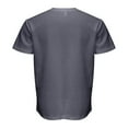 thumbnail image 5 of FRSASU Mens fashionable and comfortable Muscle T Shirts V Neck Short Sleeve Shirt Hipster Longline Gym Workout Athletic Tee Shirts Gray, 5 of 6