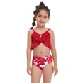 thumbnail image 1 of Maillot de Bain Bikini pour Filles Mode : 2 Pcs Maillot de Bain à Volants pour Enfants, 1 of 9