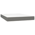 thumbnail image 3 of vidaXL Box Spring Bed with Mattress Dark Grey 152x203 cm Queen Fabric, 3 of 5