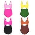 thumbnail image 2 of LYMAYTER Toddler Baby Girls One Pieces Swimsuit Kids Halter Swimwear Bathing Suits for 2-12 Years Old, 2 of 8