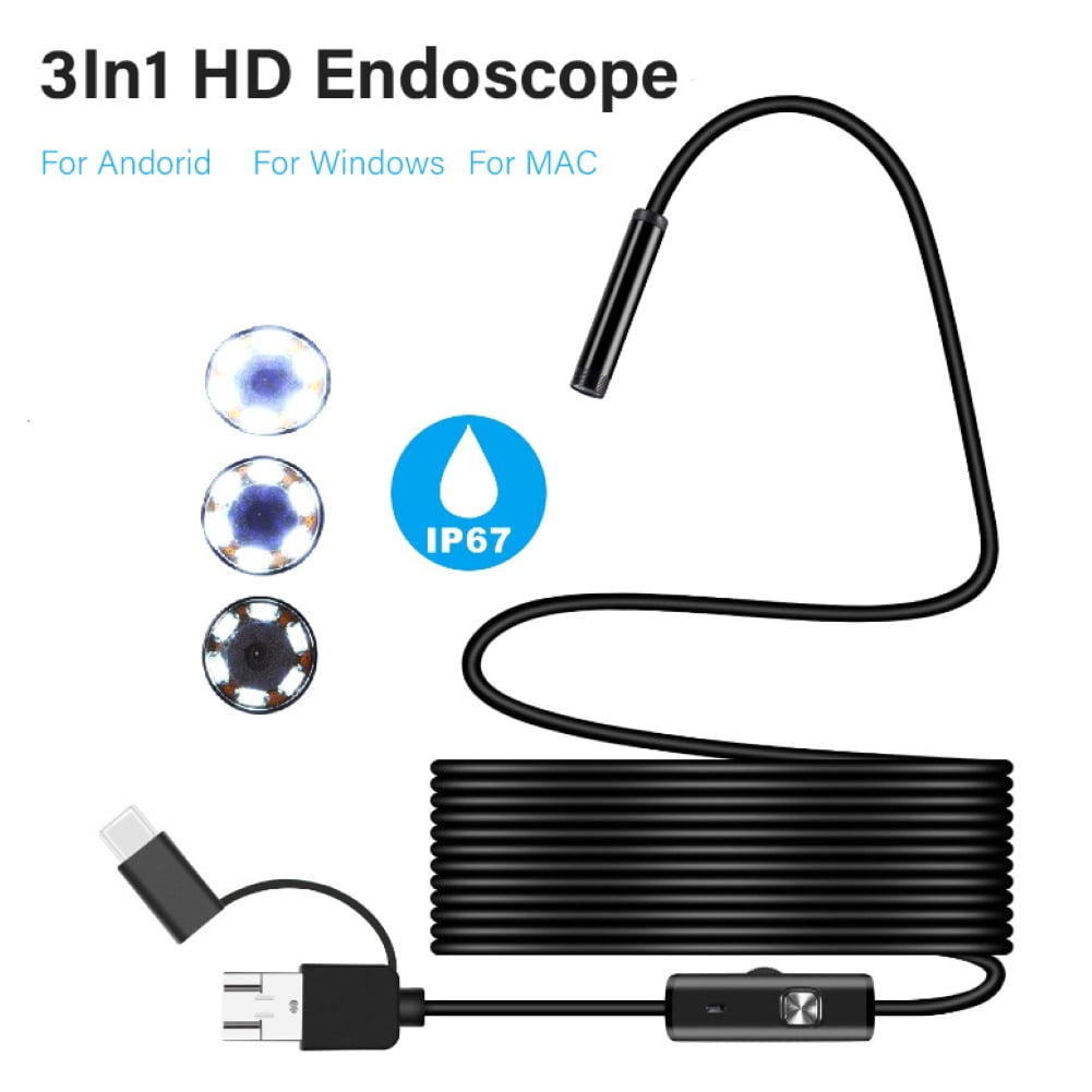 Details about    Dual Lens Wireless Endoscope 0.31In 1080P Scope Camera with 7 LED Lights 