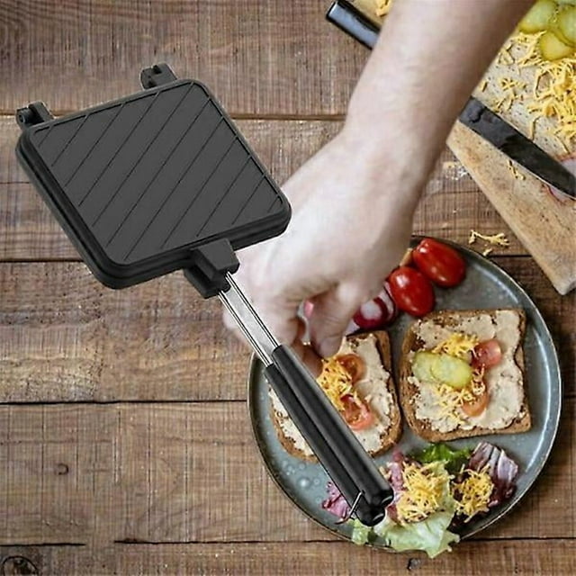 Non-Stick Sandwich Maker, Frying Pan, Breakfast Machine for Pancakes, Kitchen Utensils for Toast