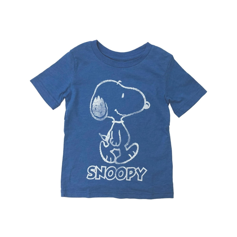 Peanuts Boys Blue Short Sleeve Snoopy Puppy Dog Tee Shirt TShirt 5