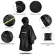thumbnail image 3 of M Buder Impermeable para Hombre y Mujer Poncho de Lluvia con Franja Reflectante Negro, 3 of 5