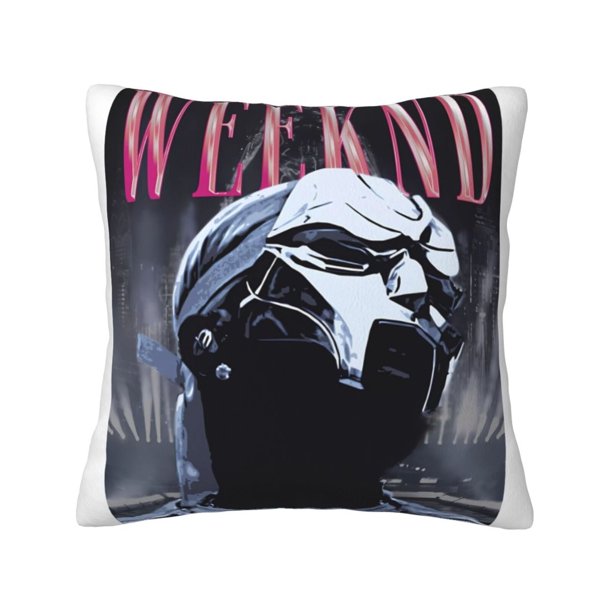 Fundas de almohada de terciopelo The Weeknd, fundas de almohada decorativas suaves y acogedoras con cremallera oculta para dormitorio, sofá, sillón, funda de almohada de terciopelo