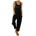 thumbnail image 1 of Mono informal con estampado, hombreras y botones para mujer - Pantalones harem anchos, 1 of 4