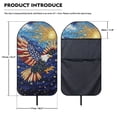 thumbnail image 7 of KUIFORTI Waterproof Car Seat Towel Cover, Non-Slip Washable Front Seat Cover for Gym Workout Swimming Hiking, Patriotic Eagle Print, Universal Fit for Cars SUVs Trucks, 7 of 7