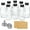 8, variant on 12 Pack, 2 oz Small Clear Glass Bottles w/Lid & 3 Funnels - 60ml Boston Shot Bottles for Health, Immunity, Potion, Wellness, Sample, Ginger, Juice - Mini Personal Care & Beauty Travel Bottle