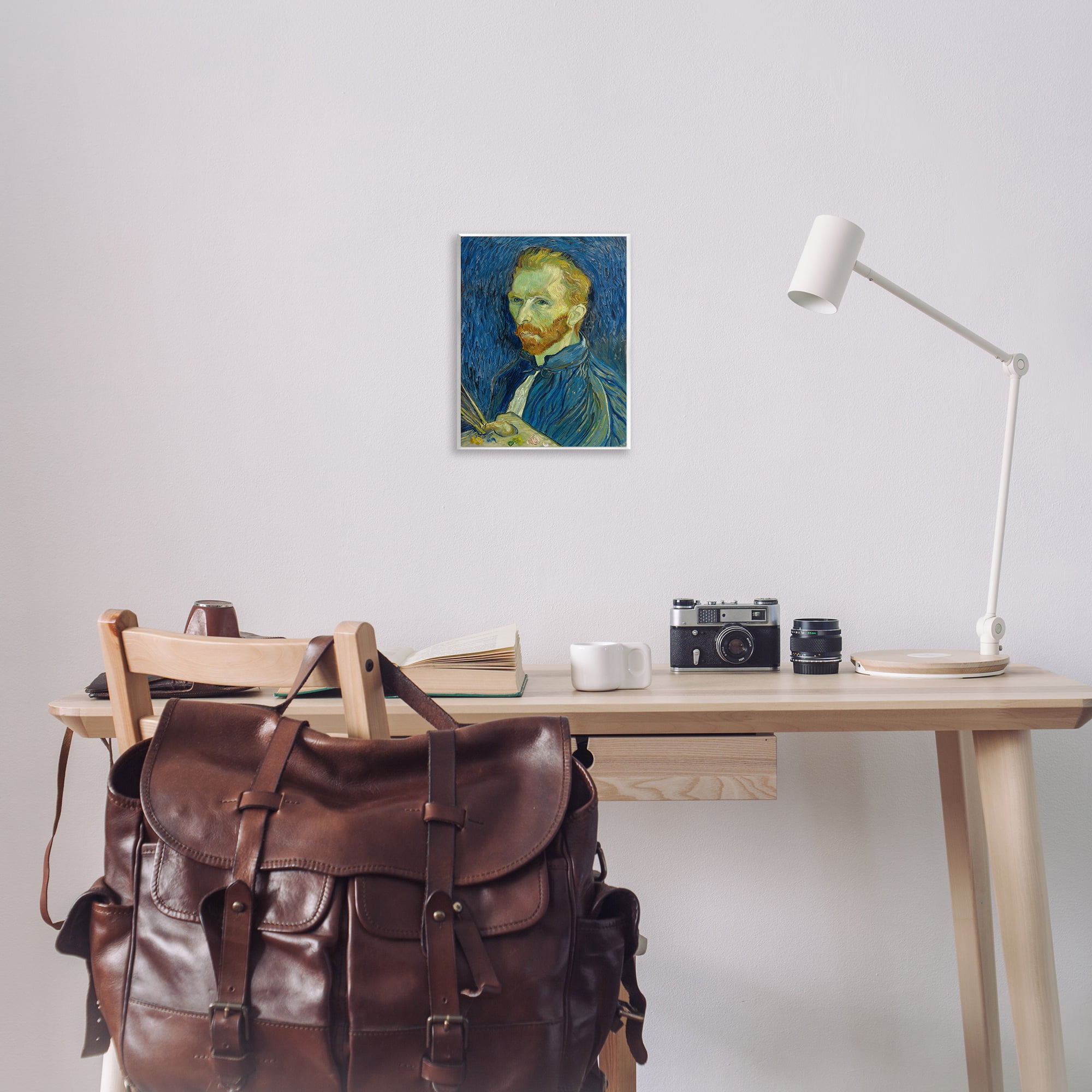 Stupell Industries Van Gogh Blue Self Portrait People Painting Unframed Art Print Wall Art, 11 x 14