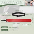 thumbnail image 2 of Uxcell Flag Football Set, Adjustable Flag Football Belt with 1 Belt and 3 Flags Easy Tear Away for Men Women Players Training Competition (2 Pack, Red), 2 of 6