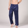 thumbnail image 2 of Dagugfen Pajamas for Men Pants Drawstring Mid Waist Loose Lightweight Soft Comfy Homewear Casual Pjs, 2 of 6