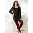 thumbnail image 4 of Dreams & Co. Plus Size 2-Piece Pj Legging Set, 4 of 6
