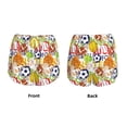 thumbnail image 4 of Disketp Balls Print Women's Shorts Workout Shorts for Athletic Gym Running Shorts with Phone Pockets X-Large, 4 of 8