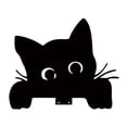 thumbnail image 4 of Adorno de metal para puerta de gato, adorno para marco de puerta, decoración para puerta o ventana, adorable placa de arte de pared, silueta de gato Estilo B, 4 of 8