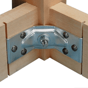 Hafele 641.00.901 Galvanized Steel Corner Brace 40mm Height
