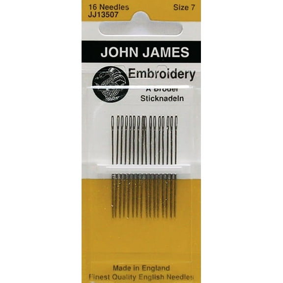 John James Embroidery Hand Needles-Size 7 16/Pkg