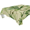 thumbnail image 6 of 54x54 Inch Tablecloth Polyester Square Tablecloth for Home Kitchen Dinner Decor Bamboo Pattern, 6 of 9