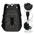 thumbnail image 3 of Balery Black Spider On Web 1 Print USB Charging Backpack for Men and Women - Water-Resistant, Anti-Theft Laptop Backpack with USB Port for Travel, Work, School, and College, 3 of 7