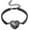 Black, variant on Heart Urn Bracelet for Ashes for Women Men Adjustable Urn Cuff Bracelet for Human Pet Cremation Jewelry
