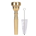 thumbnail image 2 of Boquilla De Trompeta De Metal, Color Dorado Suavizante 7C Latón Fuerte Boquilla De Trompeta 7C Finamente Pulida De Alta Precisión Para Práctica, 2 of 7