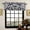 Blue, variant on Kitchen Window Valances, Modern White Round Abstract Rod Pocket Valance Small Window Treatment for Bedroom, Yellow Valances for Windows Tier Curtain,1 Panel, 54x18inch