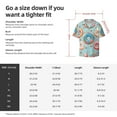 thumbnail image 7 of Sigee Colorful Donut Print Men's Shirts Casual Button Down Short Sleeve Summer Beach Shirt Hawaiian Vacation Shirts Tee Shirt-X-Large, 7 of 7