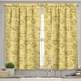 thumbnail image 2 of Ambesonne Hawaii Valance & Curtain, Exotic Hibiscus Flowers, 55"x45", Yellow White, 2 of 6