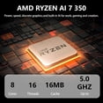 thumbnail image 3 of HP 27 All-in-One Desktop PC, Touch FHD 27" IPS Copilot AI PC Computer, AMD Ryzen AI 7 350(8-core), 32GB DDR5 RAM, 2TB SSD, Wi-Fi 6, Webcam, Windows 11 Pro, Bundle with USB HUB, 3 of 7