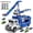 blue, variant on Lucky Doug Toddler Truck Toys for 3-6-8 Years Old Boys Girls, Transporter Truck Set with Dual Race Track, Dual Launcher, 12 Die-Cast Cars Toys for 3-6 Years Old Boy