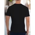 thumbnail image 2 of Men's Casual Crew Neck T-Shirt Polyester Knit Fabric with Slight Stretch Geometric Pattern All-Season Regular Fit Sleep Top Tee For Adult, Men, Women, Teen, Teenager, Adolescent, Youth., 2 of 5