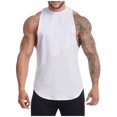 thumbnail image 1 of pstuiky Camiseta sin mangas para hombre, Camiseta deportiva sin mangas informal de color liso para hombre Camisas para hombres m, 1 of 7