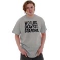 thumbnail image 3 of Worlds Okayest Grandpa Funny Men's Graphic T Shirt Tees Brisco Brands S, 3 of 5