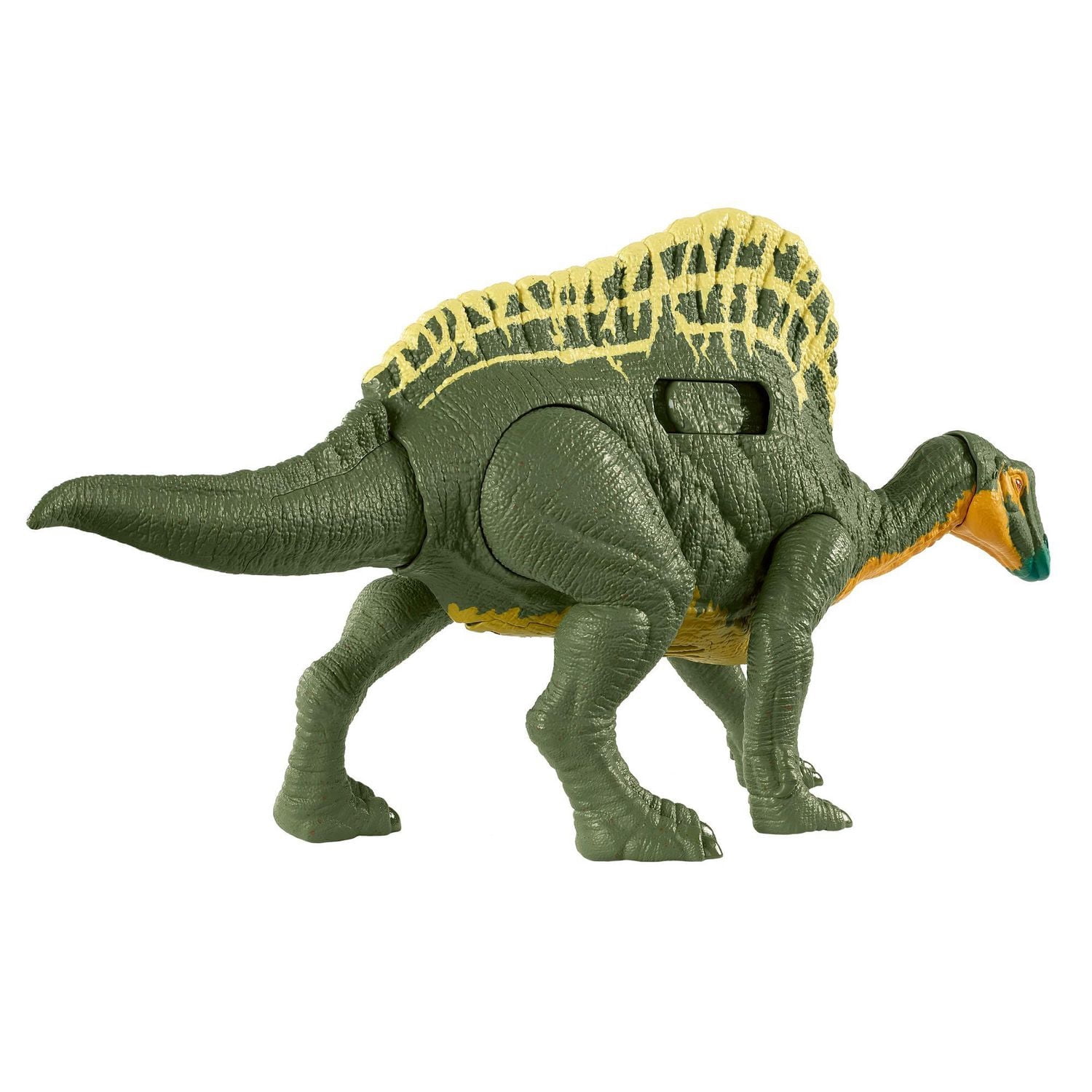 ​Jurassic World Roar Attack Ouranosaurus Camp Cretaceous Dinosaur Figure with Movable Joints, Realistic Sculpting, Strike Feature & Sounds, Herbivore, Kids Gift 4 Years & Up​