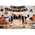 thumbnail image 4 of Halloween Party Decorations: Spider Webs Tablecloth, Hanging Bats, Skeleton Balloons, 4 of 4