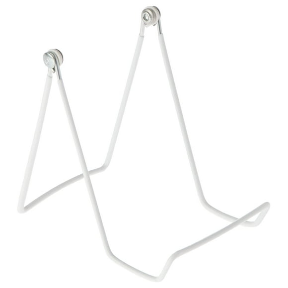 GIBSON HOLDERS 6A Adjustable Wire Display Easel, 3.75" W x 4.75" H with 2.25" Display Ledge, White, Pack of 12