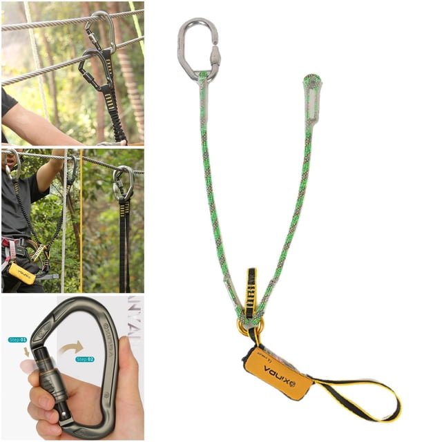 Arnés de Seguridad perfecl Correa de Cordón Elástica para Escalada con Mosquetones Estilo 9