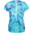 thumbnail image 2 of Halloween Octopus Kraken Skeleton Ribs Costume All Over Womens T Shirt Multi MD, 2 of 2