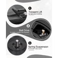 thumbnail image 3 of Tocadiscos Vintage TANLANIN Negro con Bluetooth y Soporte, 3 of 9
